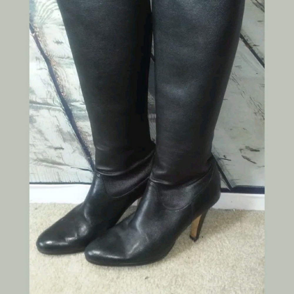 Cole Haan  Nike Air Knee High Leather heel's
